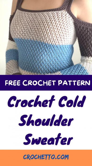 Crochet Cold Shoulder Sweater