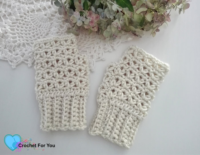 Crochet Winter Fingerless Gloves Free Pattern