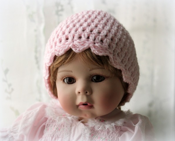 Craft a Cute Crochet Baby Beanie with Scalloped Edging for Beginners