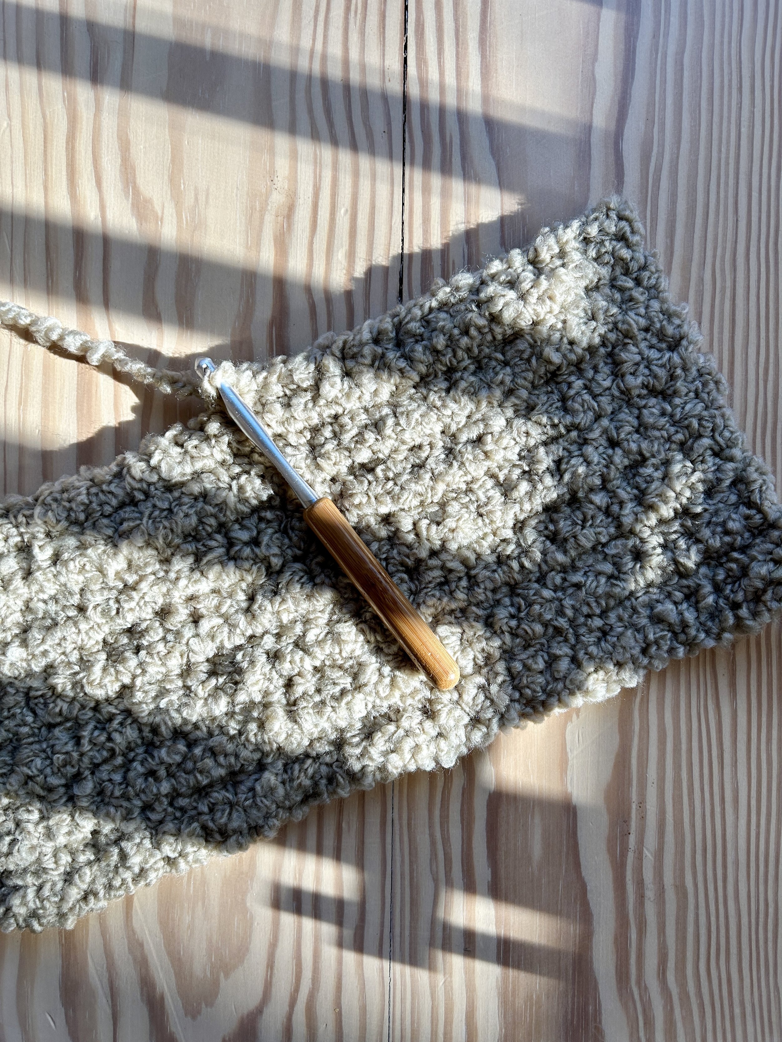 Crochet Sherpa Dumpling Clutch
