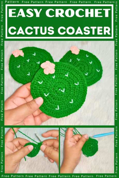 How to Create an Adorable Crochet Cactus Coaster for Your Home