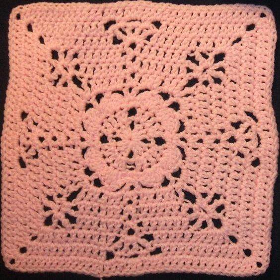 Crochet Pretty In Pink Square