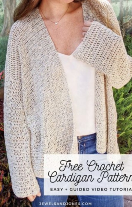 Create Your Own Stylish Beginner Crochet Cardigan with This Easy Pattern Create Your Own Stylish Beginner Crochet Cardigan with This Easy Pattern