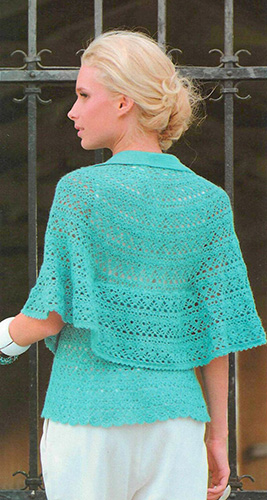Crochet Elegant Cape Jacket: Sophisticated Design for Every Occasion
