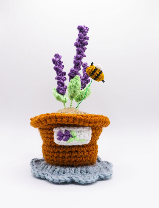 Crochet Lavender Flower