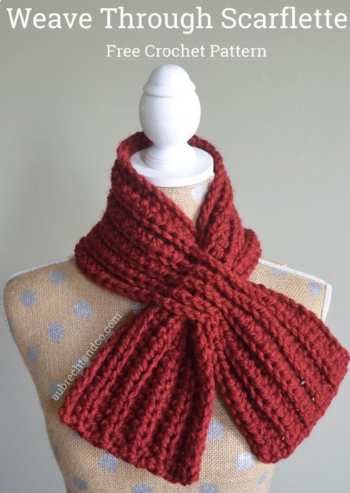 DIY the Weave Through Scarflette