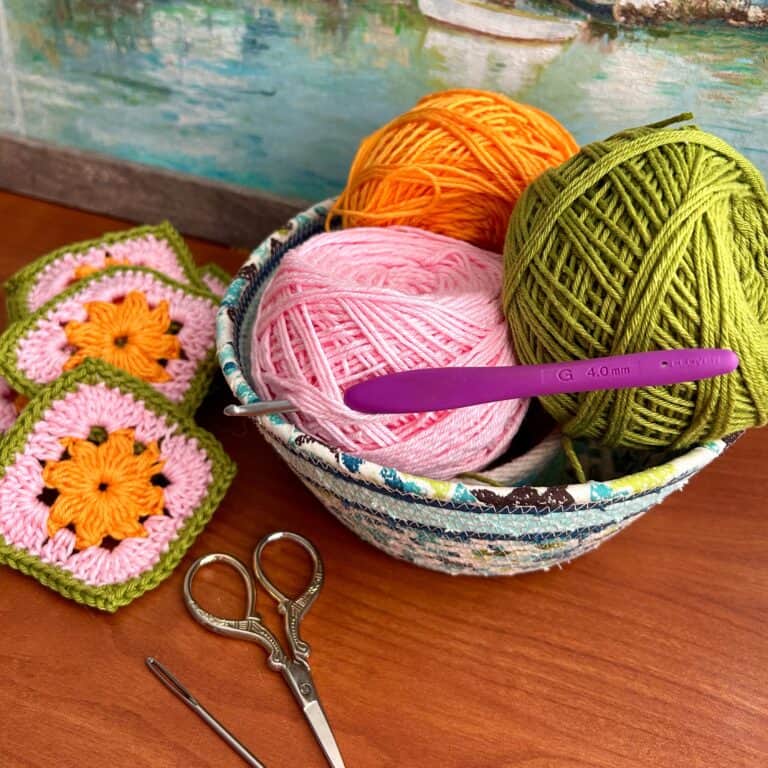 Crochet Spring Bloom Plant Hanger