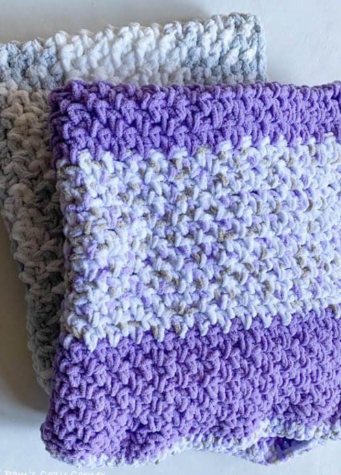 Crochet Chunky Baby Blanket (Free Pattern)