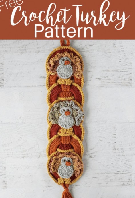 Crochet Turkey Wallhanging