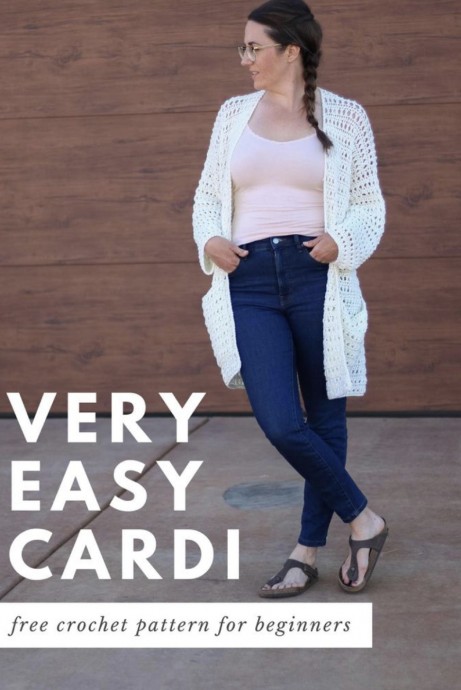 Crochet Long Cardigan Pattern (FREE)