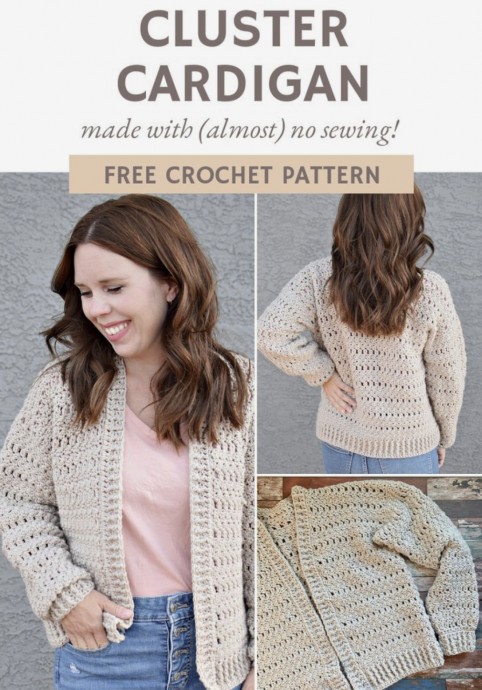 Crochet Cluster Cardigan
