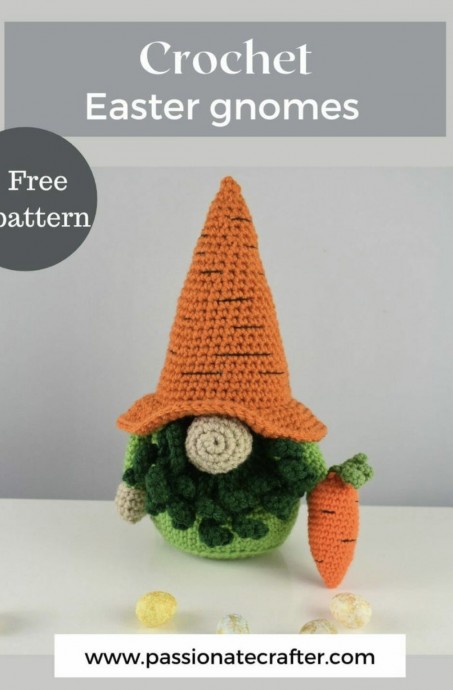 Easter Carrot Gnome - Free Crochet Pattern