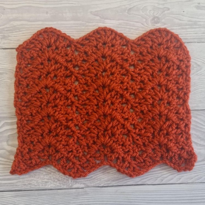 Crochet V Stitch Ripple Stitch