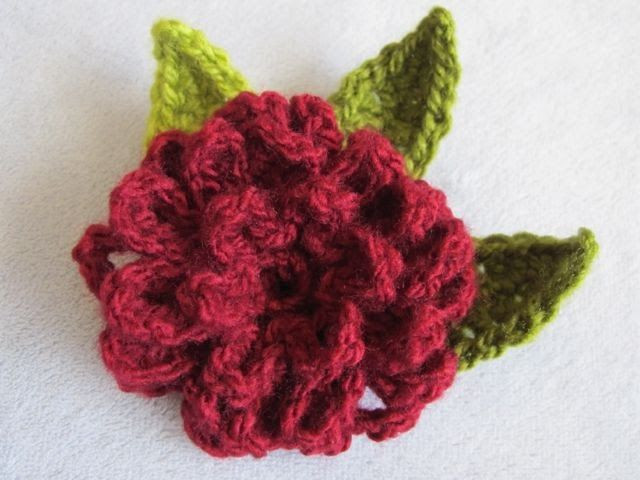 Crochet Zinnia Flower