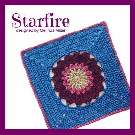 Crochet Starfire Afghan Square