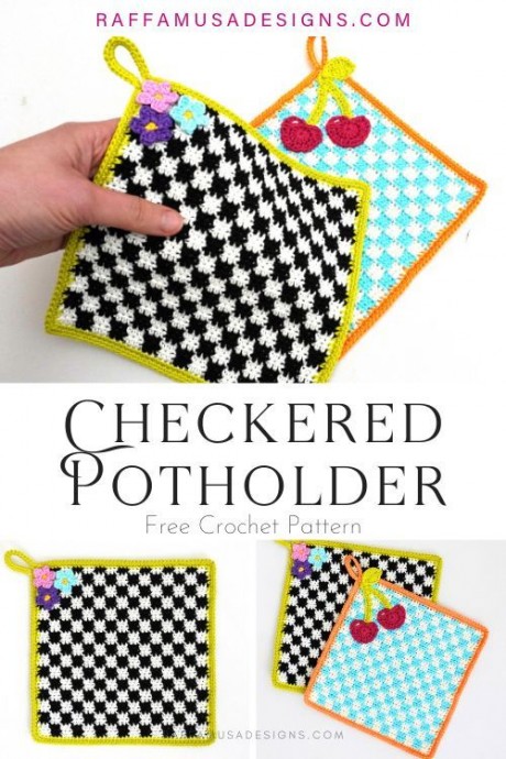 Create Your Own Stylish Checkered Potholder with This Easy Crochet Pattern