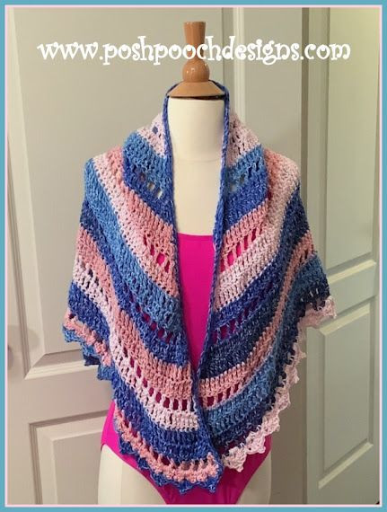 Crochet Beach Vacation Shawl
