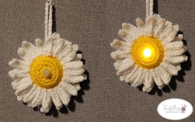 Create Your Own Crochet Lighted Daisy Ornaments - A Delightful Home Decor Idea Create Your Own Crochet Lighted Daisy Ornaments - A Delightful Home Decor Idea