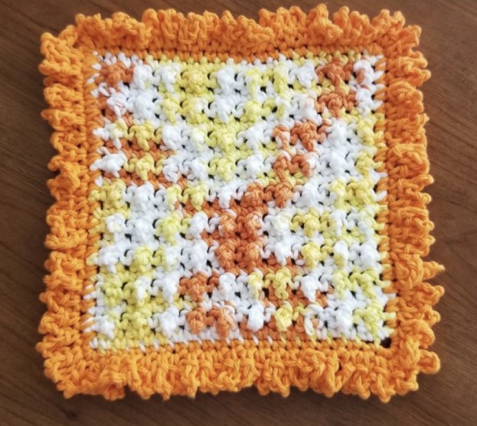 Crochet Small Washcloth (Free Pattern)
