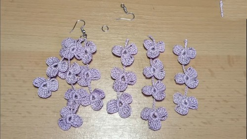 Crochet Flower Bunch Earrings - Cute and Whimsical Jewelry for Every Occasion