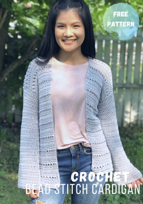 Crochet Bead Stitch Cardigan