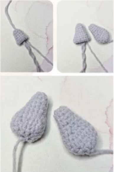 Create Your Own Adorable Gray Egg-Shaped Rabbit with This Easy Crochet Pattern