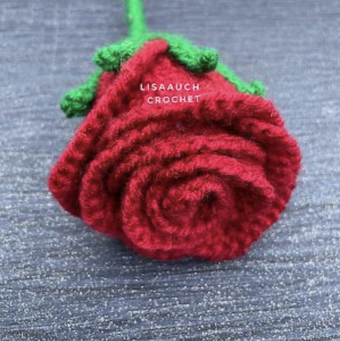 Large Crochet Rose Pattern
