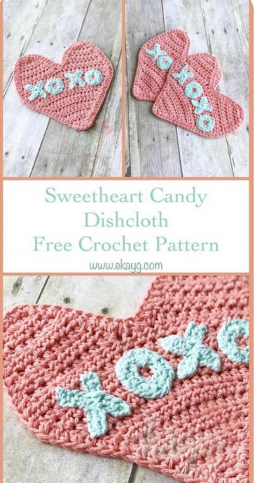 Sweetheart Candy Dishcloth