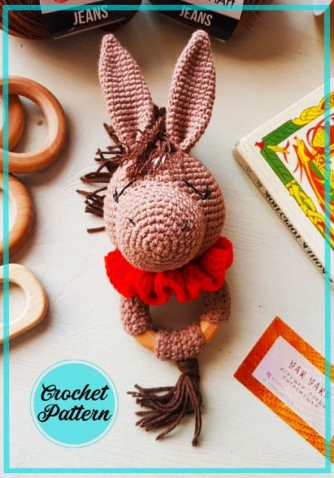 Create a Charming Crochet Rattle Horse Amigurumi for Your Little One