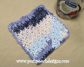 Crochet Washcloth With Pocket