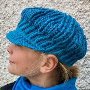 Crochet Newsboy Hat for Kids