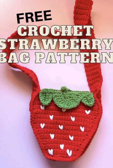 Crochet Strawberry Bag Pattern