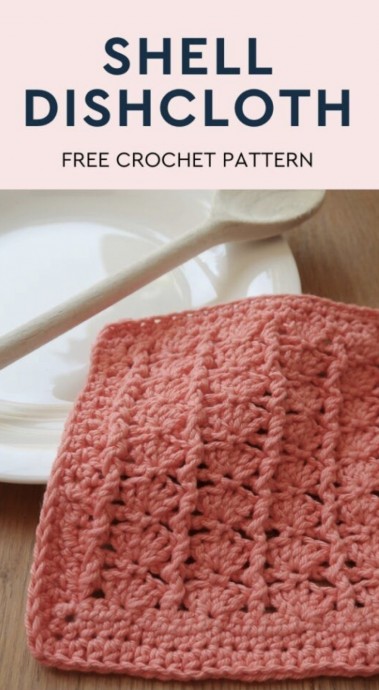 Shell Crochet Dishcloth