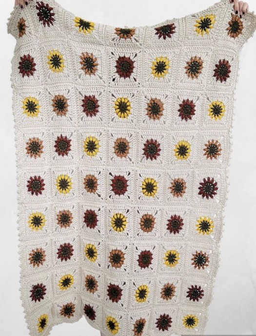 Crochet Tulip Throw