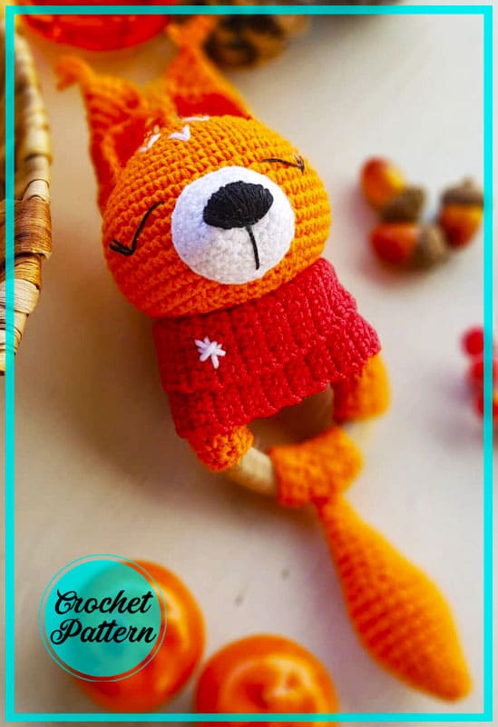 Discover the Charm of Crochet with the Adorable Crochet Squirrel Rattle Amigurumi