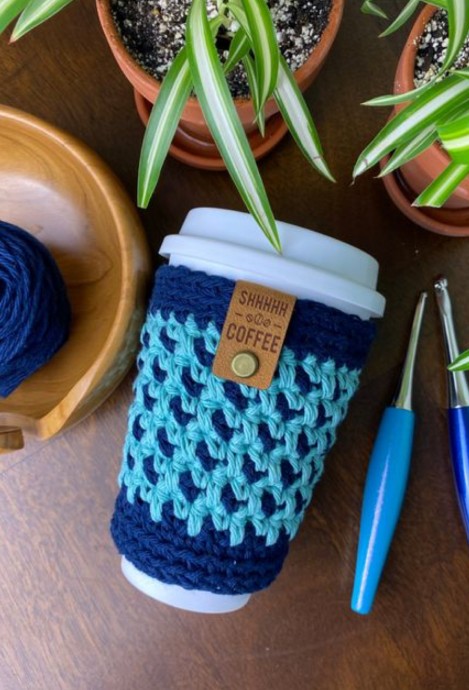 Crochet Linden Cup Cozy