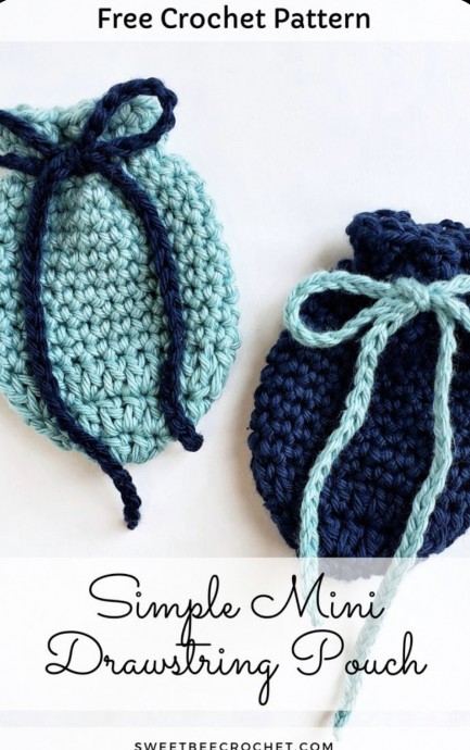 Create a Fun and Practical Mini Drawstring Pouch: A Simple Crochet Project Create a Fun and Practical Mini Drawstring Pouch: A Simple Crochet Project