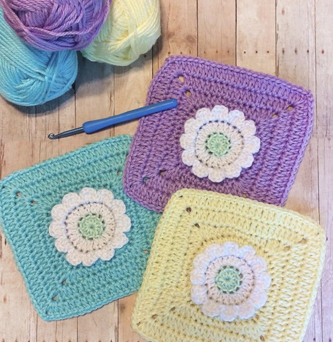 Wildflower Granny Square