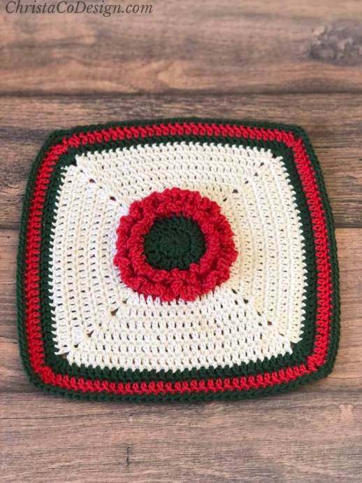 Crochet Papavero Square