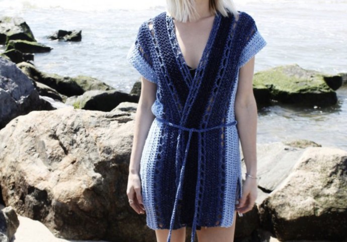 Free Crochet Pattern: Arverne Beach Robe