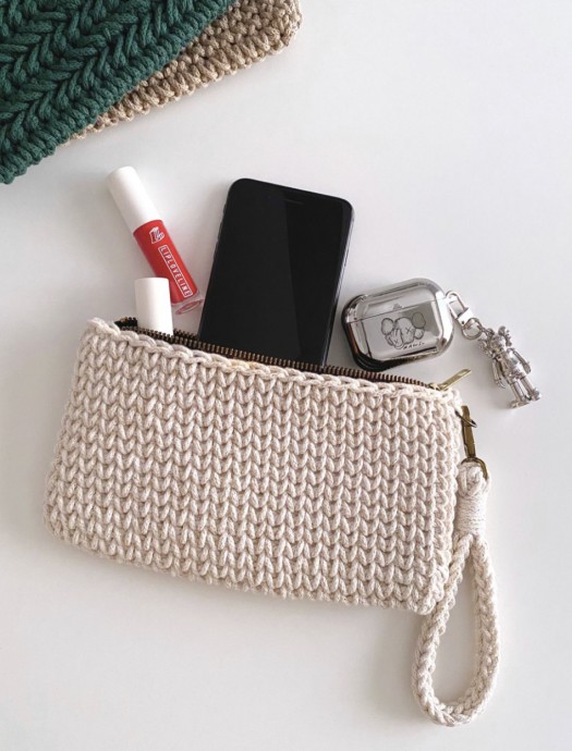 Crochet Clutch Wristlet