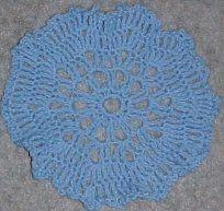 Crochet Light Periwinkle Doily