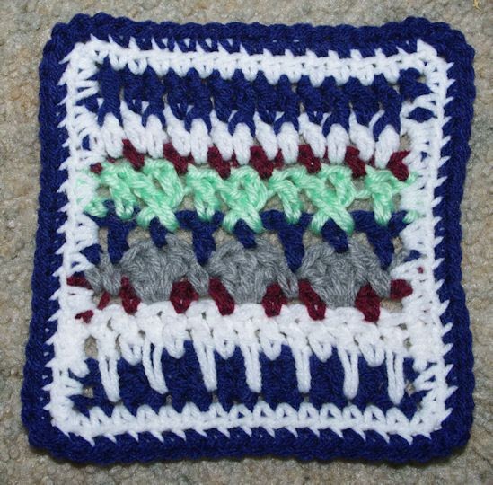 Crochet Scrap Happy Afghan Square Pattern
