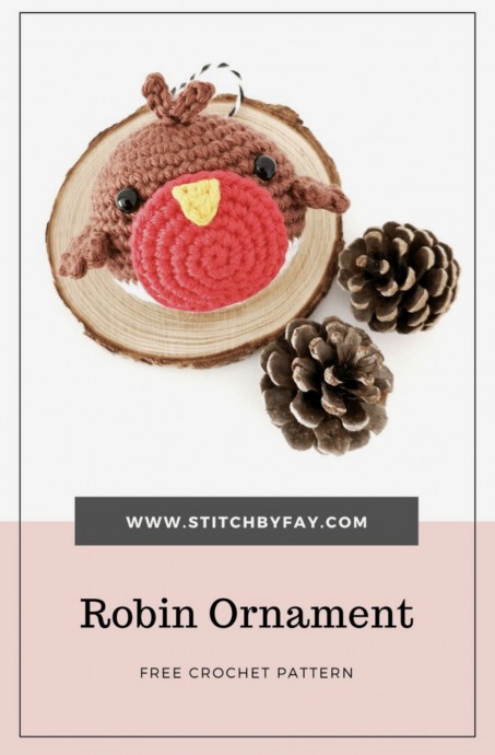 Cute Robin Ornament