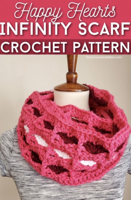 Brighten Up Your Winter Wardrobe with the Happy Hearts Crochet Scarf Pattern Brighten Up Your Winter Wardrobe with the Happy Hearts Crochet Scarf Pattern