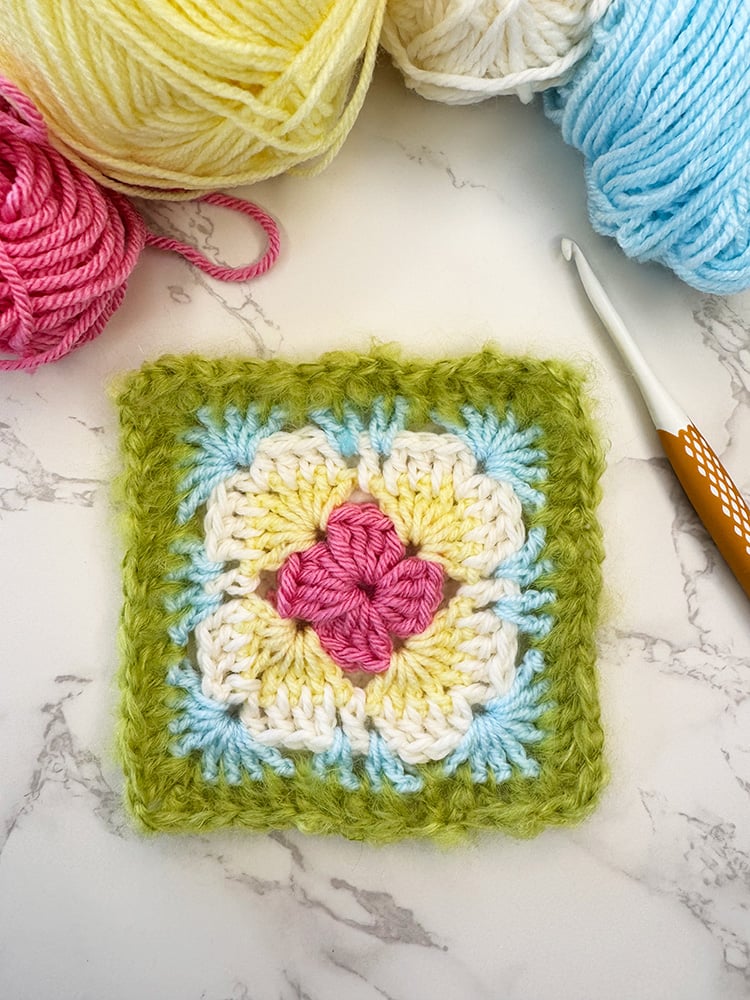 Crochet Carnival Confetti Granny Square