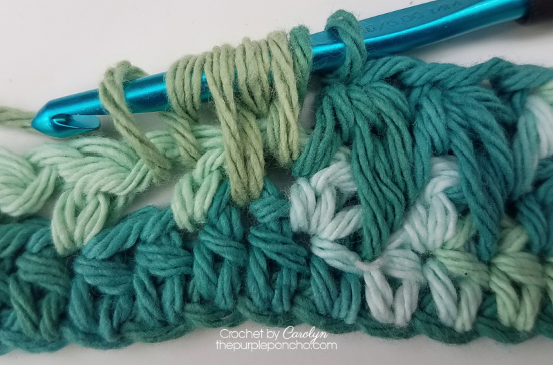 Crochet Feather Stitch Wash Cloth