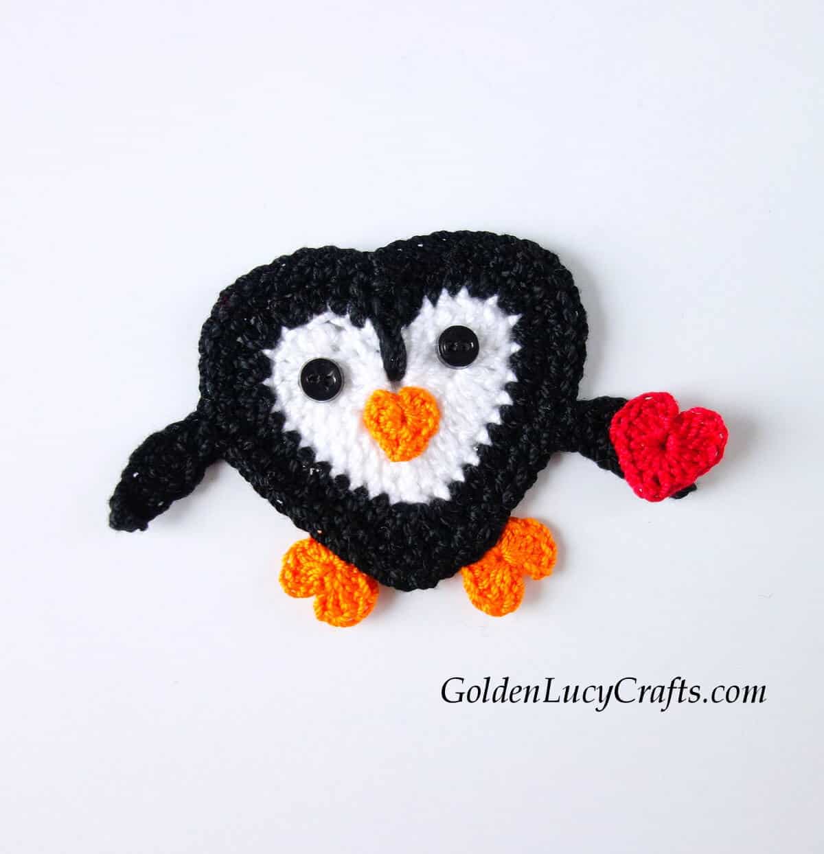 Adorable Crochet Penguin Applique Pattern for All Skill Levels