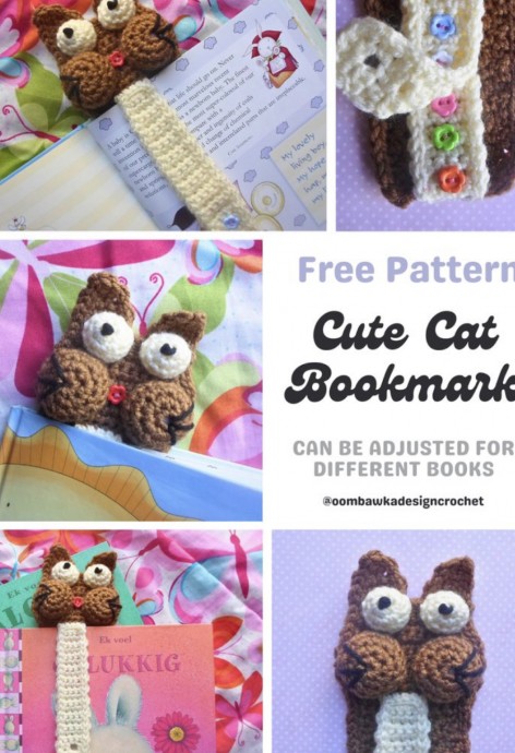 Crochet Cat Bookmark (Free Pattern)