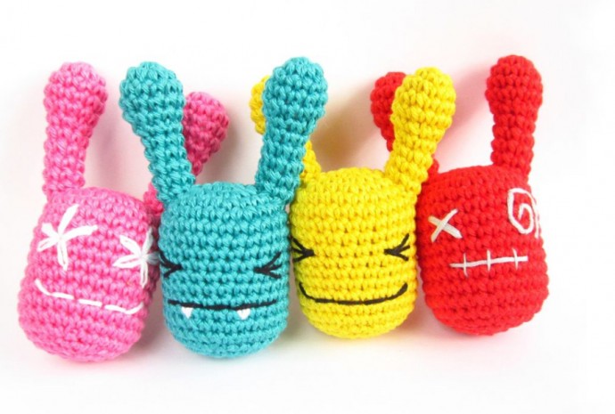 Crochet Rattle Monsters (Free Pattern)
